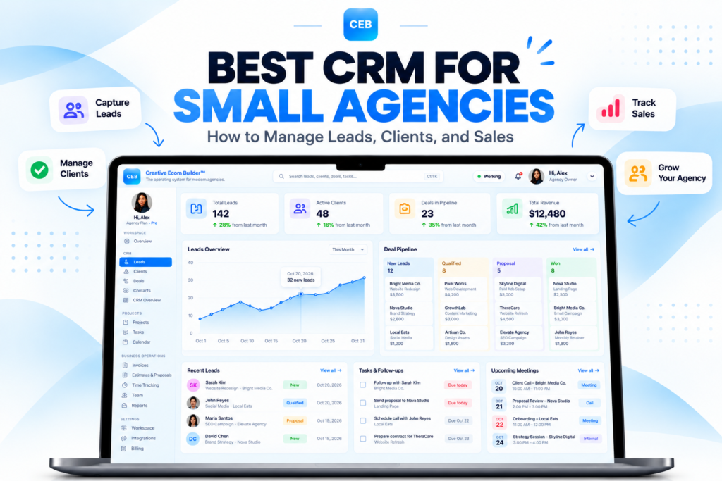 Best CRM for Small Agencies: How to Manage Leads, Clients, and Sales
